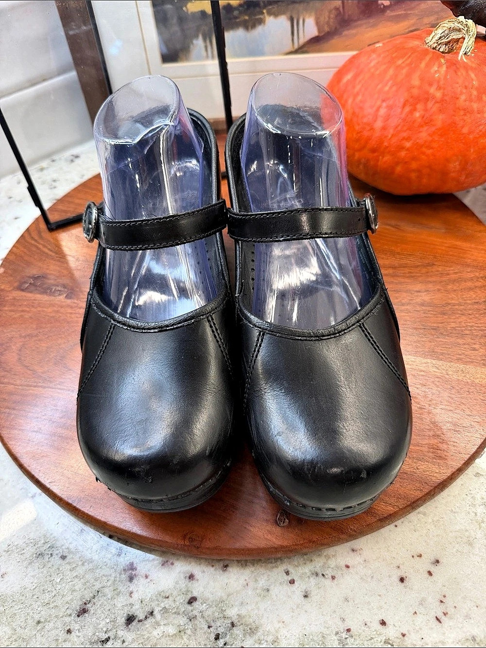 Dansko Margreta Mary Jane Clog Black